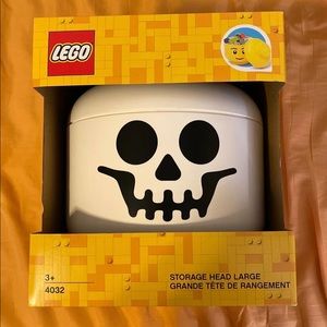 NEW!! Lego storage Skeleton head large